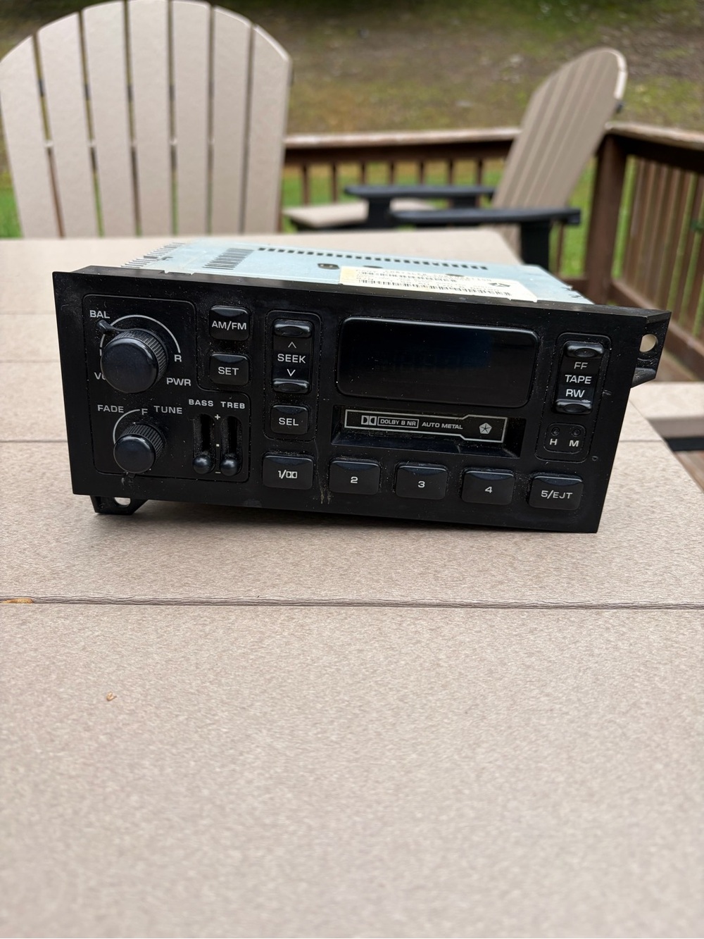 84-02 Chrysler Dodge Jeep Wrangler OEM Cassette Player Radio P04858556